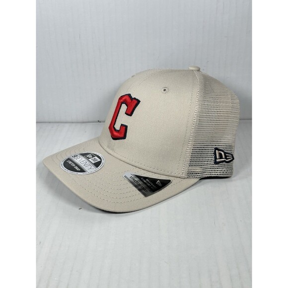 New Era Cleveland Guardians MLB 9SEVENTY Trucker Adjustable Stretch Snap Hat Cap - Picture 2 of 5